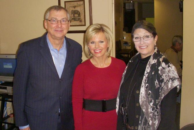 Buck and Steph with Gretchen Carlson